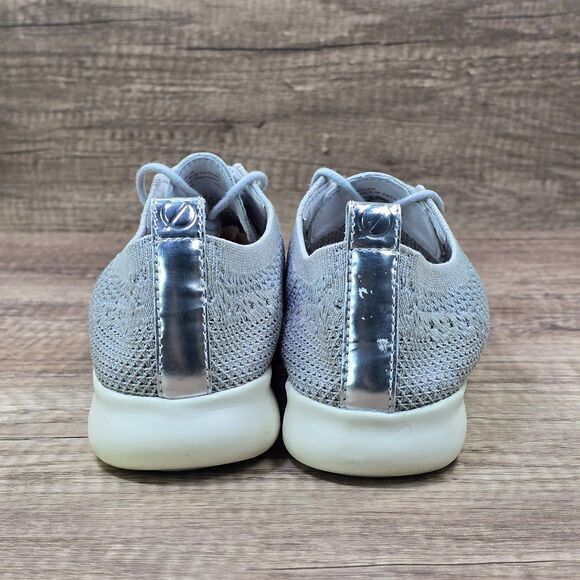 Cole Haan 2.ZERØGRAND Stitchlite Women's Sz 7B Gray Silver Wingtip Oxford Shoes - Picture 4 of 9